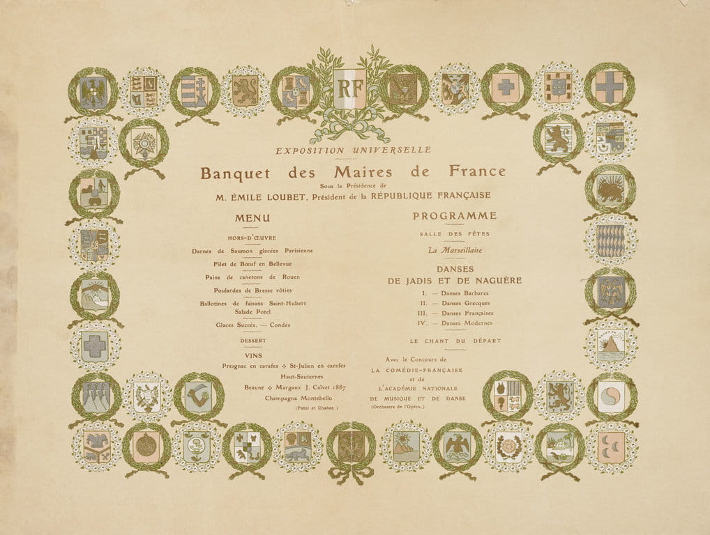 Banquet des Maires de France en septembre 1900