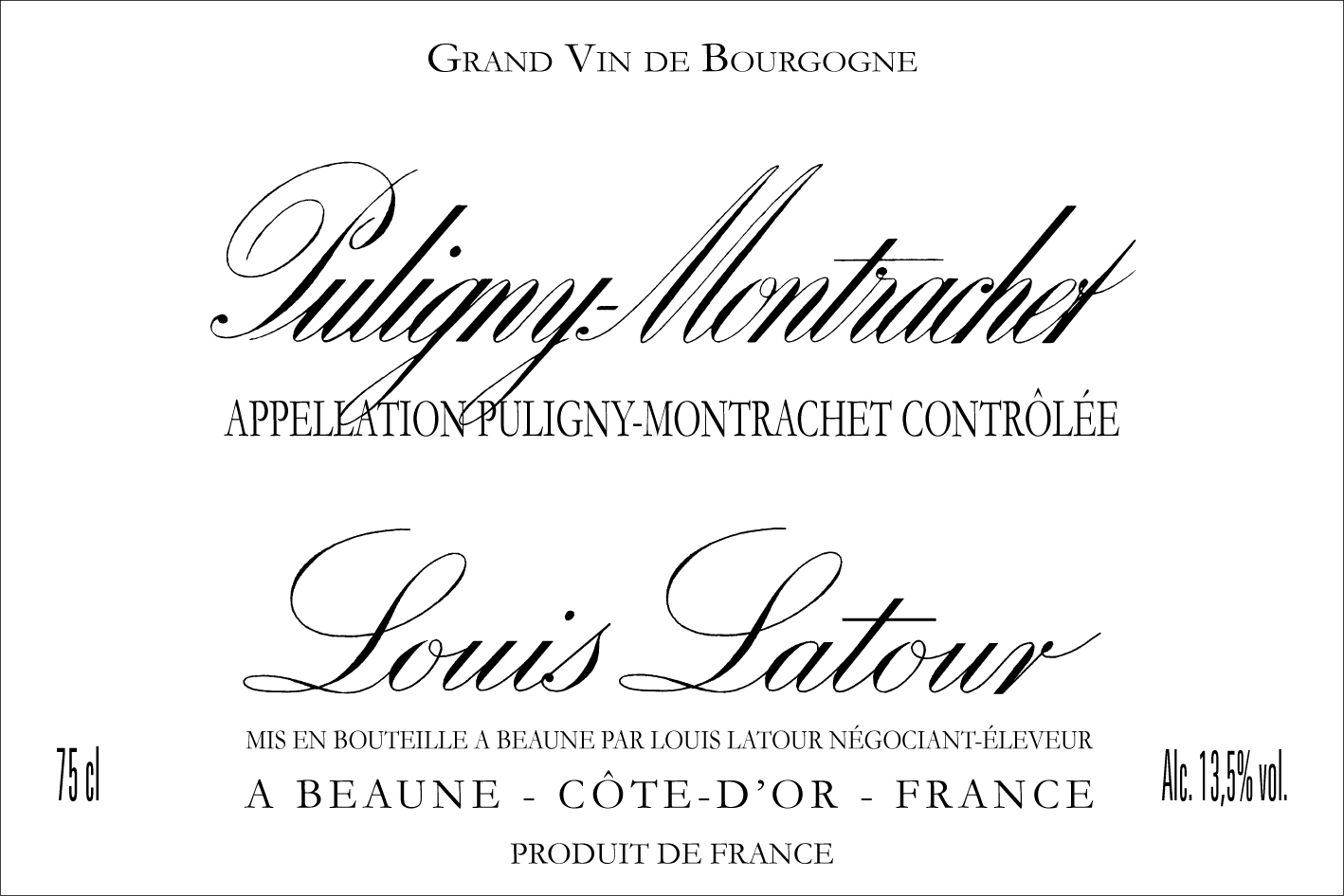 Puligny-Montrachet 2018 - Maison Louis Latour