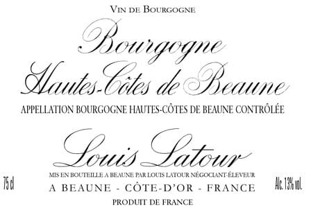 Bourgogne Hautes-Côtes de Beaune Rouge 2018 - Maison Louis Latour