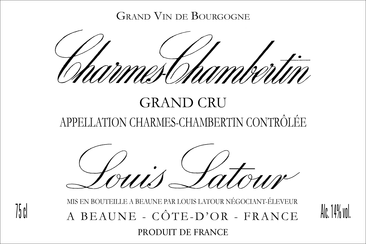Charmes-Chambertin Grand Cru 2017 - Maison Louis Latour